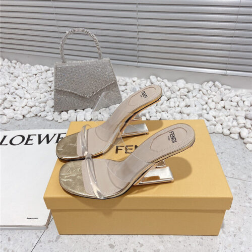 High Quality Luxury Fendi Wedge Slippers alternate view