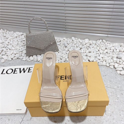 High Quality Luxury Fendi Wedge Slippers product detail