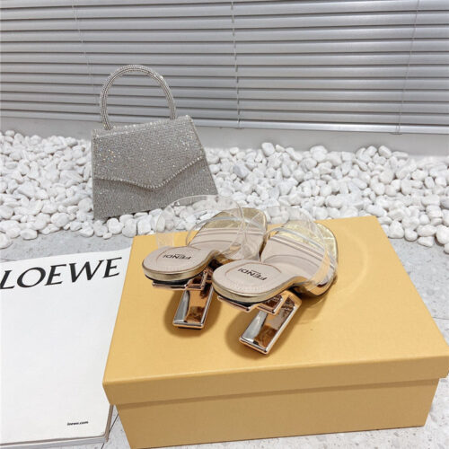 High Quality Luxury Fendi Wedge Slippers product detail
