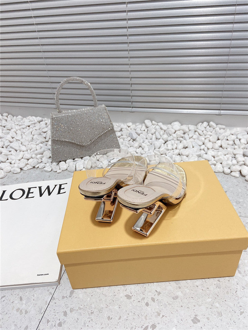 High Quality Luxury Fendi Wedge Slippers product detail
