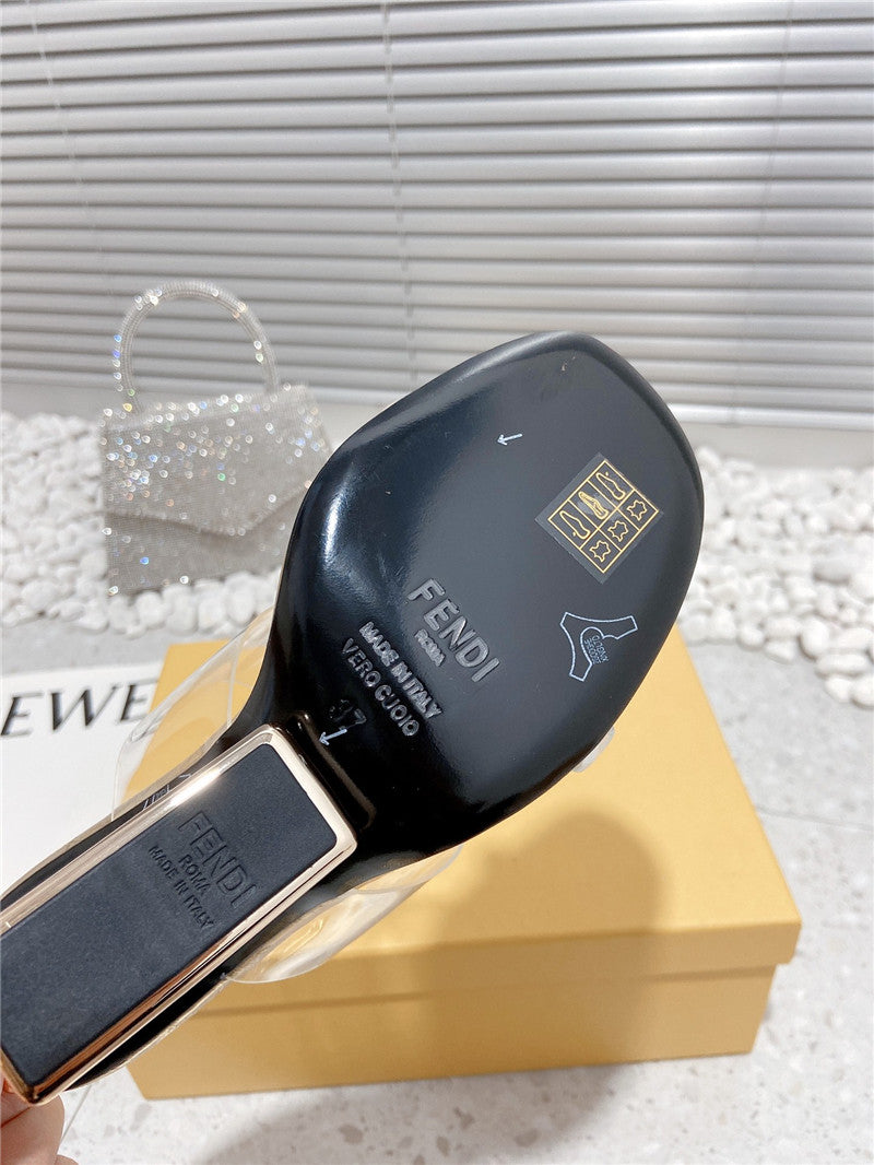 High Quality Luxury Fendi Wedge Slippers product detail