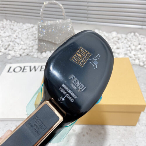 High Quality Luxury Fendi Wedge Slippers – Style 14355 product detail
