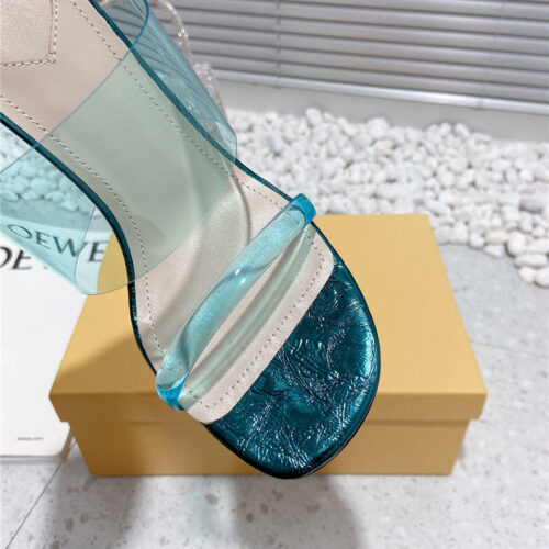 High Quality Luxury Fendi Wedge Slippers – Style 14355 product detail