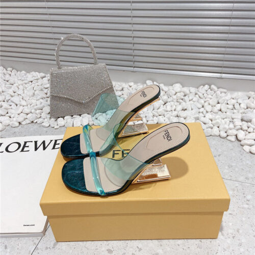 High Quality Luxury Fendi Wedge Slippers – Style 14355 alternate view