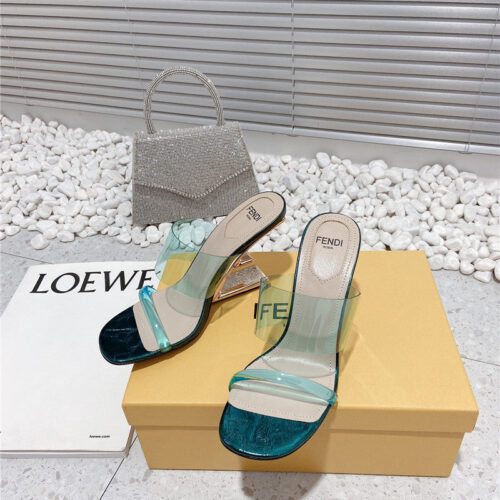 High Quality Luxury Fendi Wedge Slippers – Style 14355 product detail