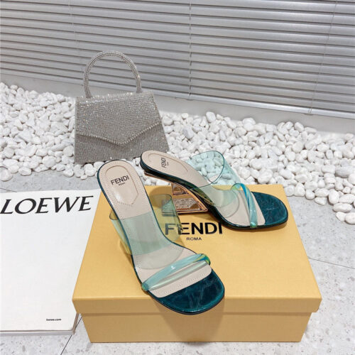 High Quality Luxury Fendi Wedge Slippers – Style 14355