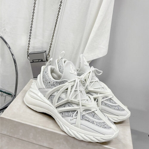 High Quality Luxury Jimmy Choo Cosmos Sneakers – Style 25111