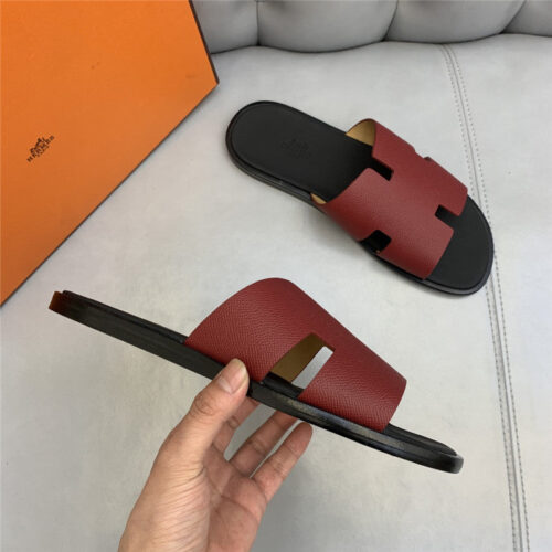 High Quality Luxury Hermes H Mens Slippers – Style 81155