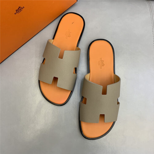High Quality Luxury Hermes H Mens Slippers – Style 15619 product detail