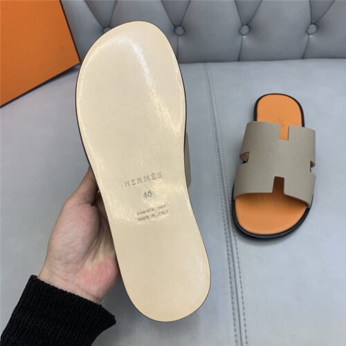 High Quality Luxury Hermes H Mens Slippers – Style 15619 product detail