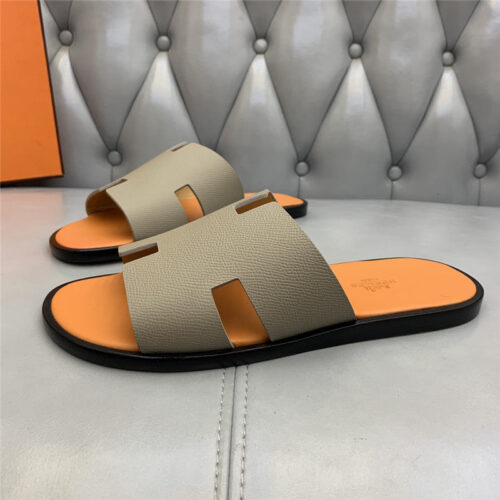 High Quality Luxury Hermes H Mens Slippers – Style 15619 product detail