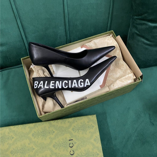 High Quality Luxury Gucci X Balenciaga Square Knife Pumps – Style 34675 product detail