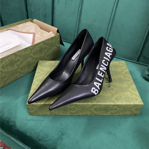 High Quality Luxury Gucci X Balenciaga Square Knife Pumps – Style 34675 alternate view