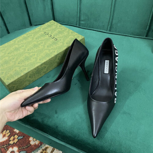 High Quality Luxury Gucci X Balenciaga Square Knife Pumps – Style 63939 product detail