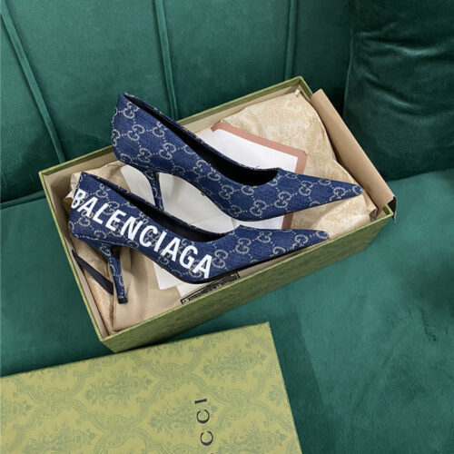 High Quality Luxury Gucci Ábalenciaga Square Knife Pumps product detail