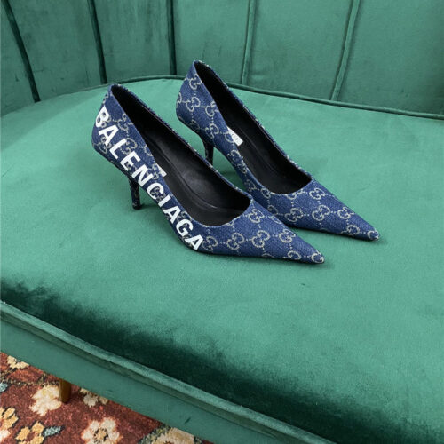 High Quality Luxury Gucci X Balenciaga Square Knife Pumps – Style 75923