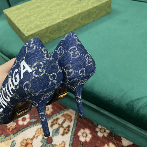 High Quality Luxury Gucci Ábalenciaga Square Knife Pumps product detail