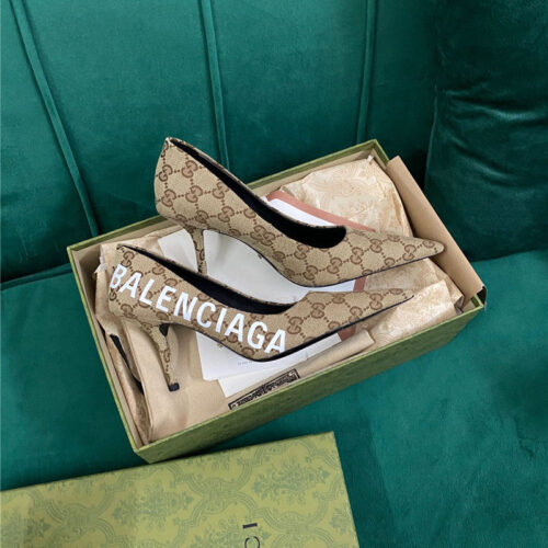 High Quality Luxury Gucci X Balenciaga Square Knife Pumps – Style 01795 product detail