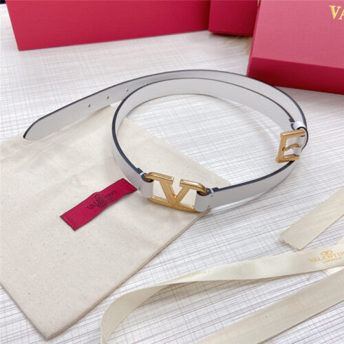 High Quality Luxury Valentino V Buckle Belt – Style 87014