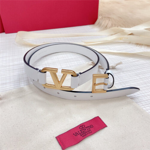 High Quality Luxury Valentino V Buckle Belt – Style 87014 alternate view