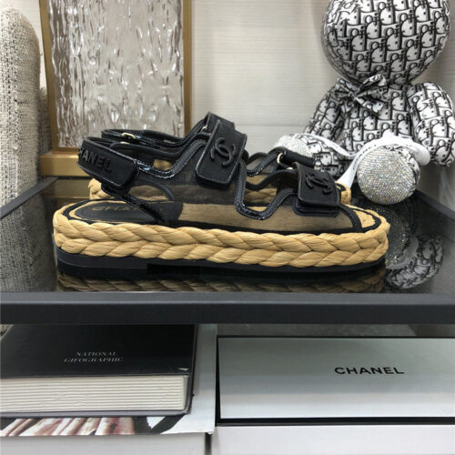 High Quality Luxury Chanel Velcro Sandals – Style 13798 product detail