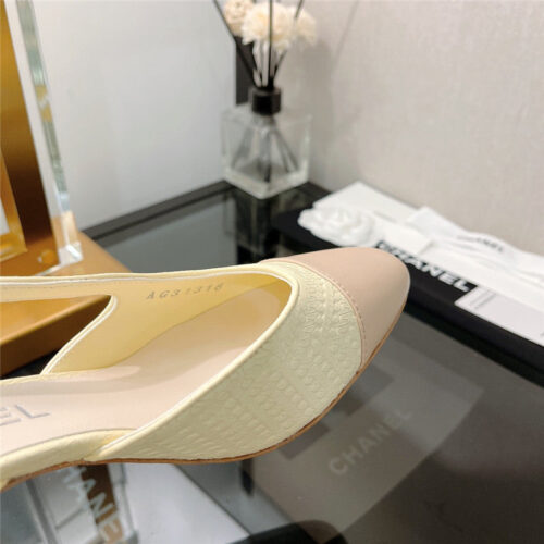 High Quality Luxury Chanel Slingback Heels Sandals product detail