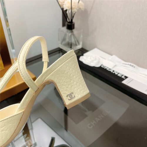 High Quality Luxury Chanel Slingback Heels Sandals product detail