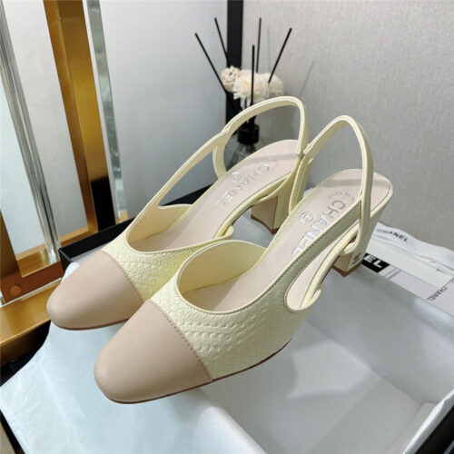 High Quality Luxury Chanel Slingback Heels Sandals product detail