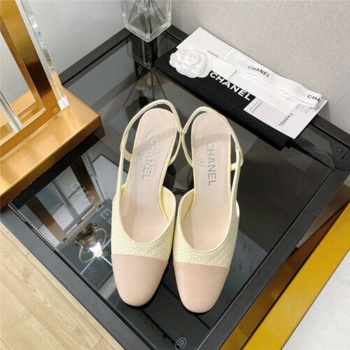 High Quality Luxury Chanel Slingback Heels Sandals alternate view