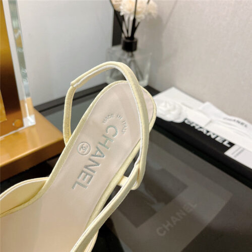 High Quality Luxury Chanel Slingback Heels Sandals product detail