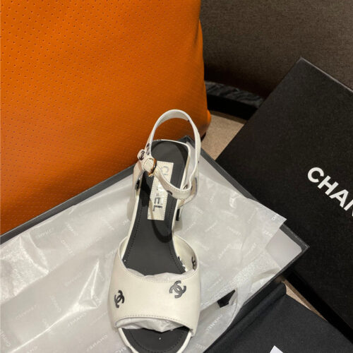 High Quality Luxury Chanel Chunky Heel Sandals – Style 25862 product detail