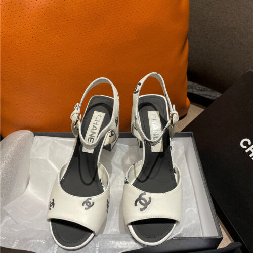 High Quality Luxury Chanel Chunky Heel Sandals – Style 25862 product detail
