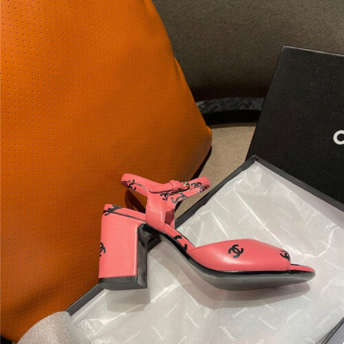 High Quality Luxury Chanel Chunky Heel Sandals – Style 93094 product detail
