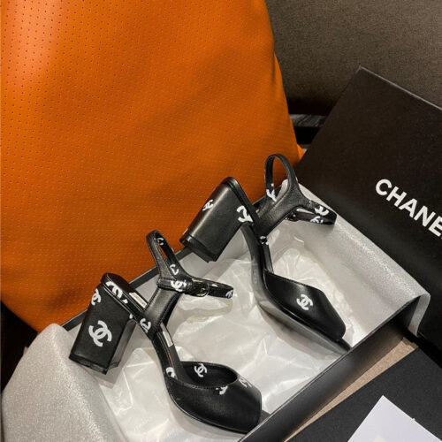 High Quality Luxury Chanel Chunky Heel Sandals – Style 58630 product detail