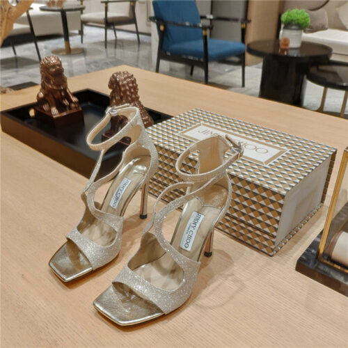 High Quality Luxury Jimmy Choo Heeled Satin Sandals – Style 20951 alternate view