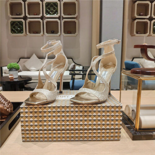 High Quality Luxury Jimmy Choo Heeled Satin Sandals – Style 20951 product detail