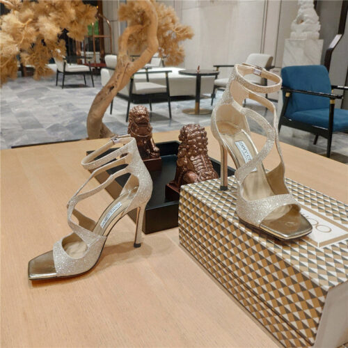 High Quality Luxury Jimmy Choo Heeled Satin Sandals – Style 20951 product detail