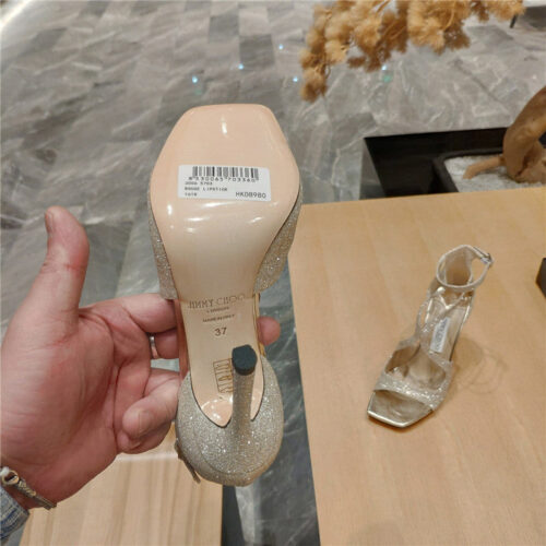 High Quality Luxury Jimmy Choo Heeled Satin Sandals – Style 20951 product detail