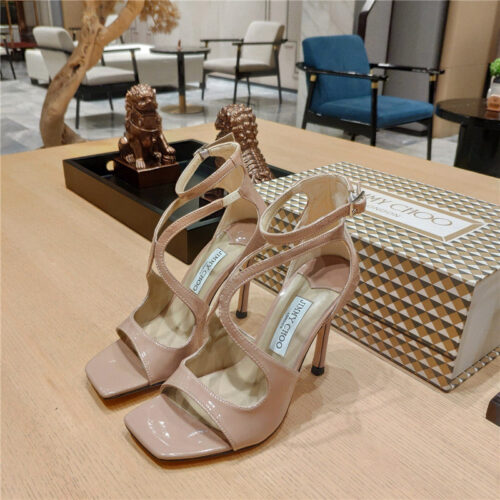 High Quality Luxury Jimmy Choo Heeled Satin Sandals – Style 85943 alternate view