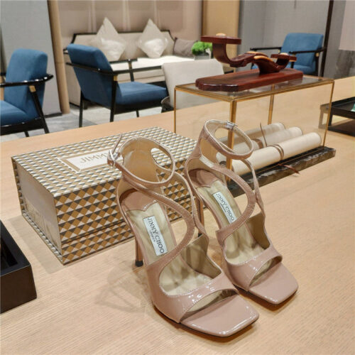 High Quality Luxury Jimmy Choo Heeled Satin Sandals – Style 85943