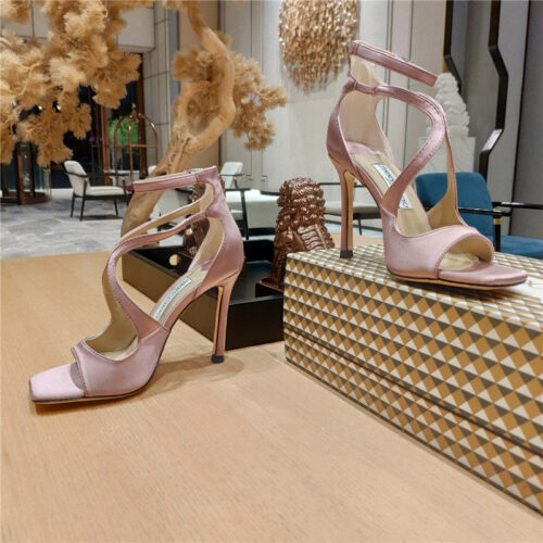 High Quality Luxury Jimmy Choo Heeled Satin Sandals – Style 68439 product detail