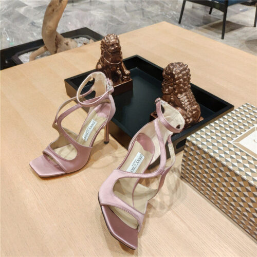 High Quality Luxury Jimmy Choo Heeled Satin Sandals – Style 68439 product detail