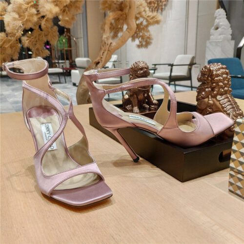 High Quality Luxury Jimmy Choo Heeled Satin Sandals – Style 68439 product detail
