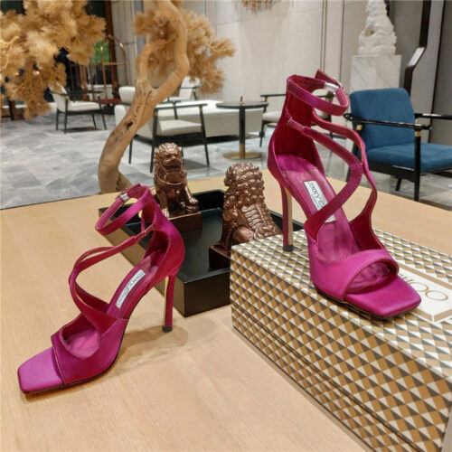 High Quality Luxury Jimmy Choo Heeled Satin Sandals – Style 21559 product detail