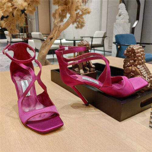 High Quality Luxury Jimmy Choo Heeled Satin Sandals – Style 21559 product detail
