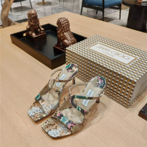 High Quality Luxury Jimmy Choo Heeled Satin Sandals – Style 72983 alternate view