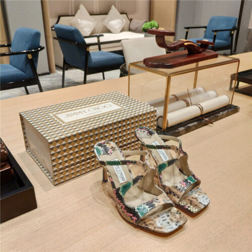 High Quality Luxury Jimmy Choo Heeled Satin Sandals – Style 72983