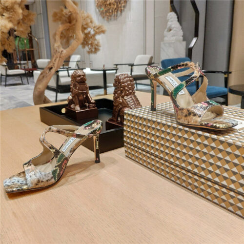 High Quality Luxury Jimmy Choo Heeled Satin Sandals – Style 72983 product detail