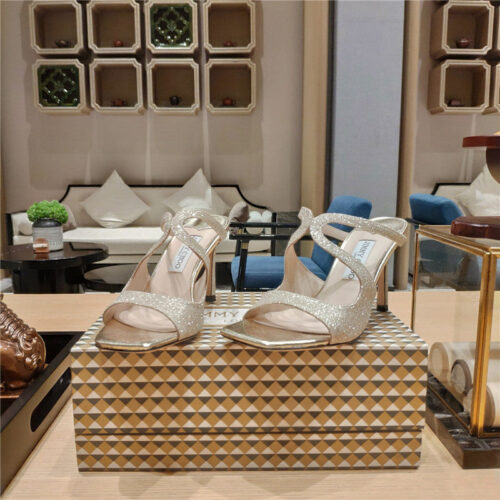 High Quality Luxury Jimmy Choo Heeled Satin Sandals – Style 55479 product detail