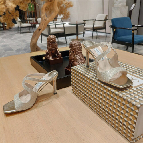 High Quality Luxury Jimmy Choo Heeled Satin Sandals – Style 55479 product detail